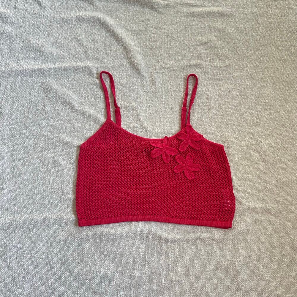hot pink forever 21 knit crop top
